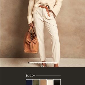 Banana republic tapered cargo pants